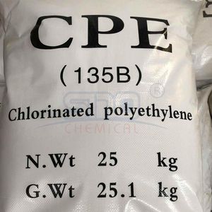 Chemical Industry Grade 100% Chlorinated Polyethylene Chemical CPE 135 for Sale