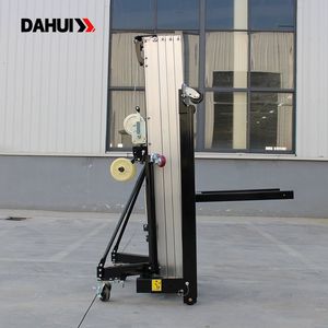 Aluminum Manual Electric Mobile 3-8m 250kg Load Hand Crank Lift