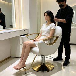 Hairdressing Chair Hydraulic Reclining Barber Chair CE Certified