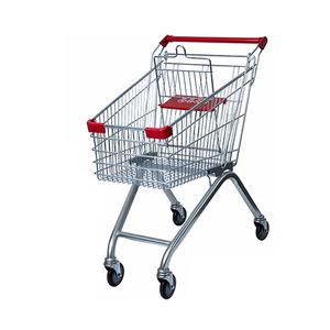 Supermarket Aisle Shopping Cart Effortless Shopping