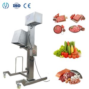 Industrial 200L Meat Bin Bucket Lifting Elevator Machine Meat Cart Lifter Electric Hoist Machine for Food Lifting