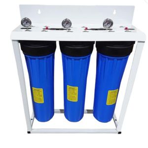 3 Stage Big Blue Filter Housing Water Filtration System Filter UV Lamp