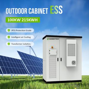 100kw 261kwh Commercial Industrial Liquid Cooled Battery Energy Storage System Outdoor Cabinet