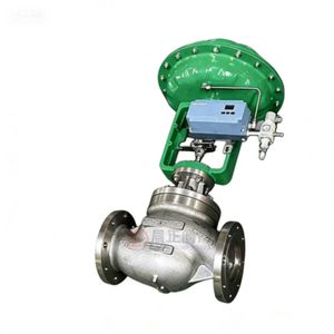 Stainless Steel Pneumatic Diaphragm Regulating Valve DN100 Pn16 Control Valve