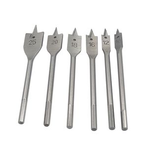 High Carbon Steel Hex Shank Spade Bits Flat Boring Bit Wood Drill Bit Set