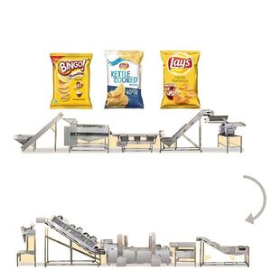 Full- Automatic Fried Potato Chips Production Line / French Fries Making Machine / Frozen Fries Processing Plant
