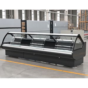 Commercial Open Supermarket Fresh Food Display Cooler Deli Fresh Food Showcase