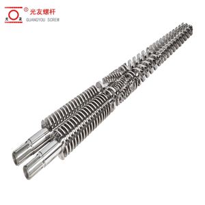 ISO Certified PVC Profiles Parallel Bimetallic Twin Screw and Barrel