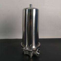 Industrial Liquid Oil Filter 10 20 30 40 Inch Ss 304 316L Stainless Steel Single Cartridge Water Filter Housing