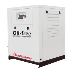 Scroll Oil Free 5, 5 Kw Air Compressor with Tank