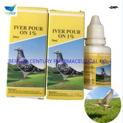 New Material Veterinary Medicine 1% Ivermectin Dropper Pour on for Bird