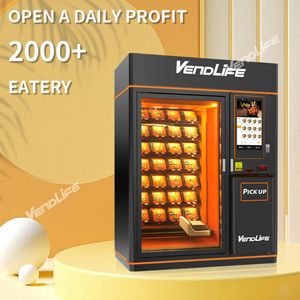 Hot Dog Bakery Food Ramen Pizza Vending Machine Microwave Steel Metal Construction Supports Credit Card Token Qr Code Sdk
