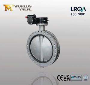 Double Flanged Short Pattern U Type Butterfly Valve with Rubber Seal