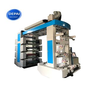 6 Colors Paper Roll to Roll Flexo Printing Machine