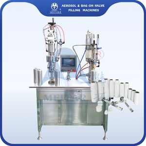 Semi Automatic Fire Extinguisher Bag on Valve Filling Machine in High Accuracy