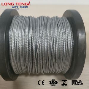 7X7 7X19 Cableway Elevator Crane Galvanized Steel Wire Rope