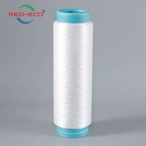RPET Fabric White Recycled Polyester Filament Yarn 100% Recycled Yarn for Weaving