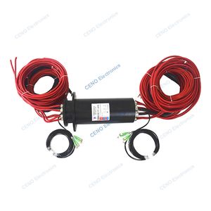 IP67 Water-proof Integrate Slip Ring combine FORJs with Rotating Electrical Connector