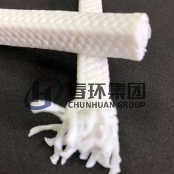 Chemical-Resistant White Braided PTFE Gland Packing for Pump Valve Sealing