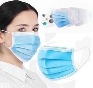 Non-Woven Earloop Civil 3 Ply Disposable Face Mask Protective Mask