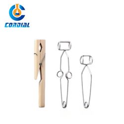 Cordial Lab Spring Steel and Wood Test Tube Clamp for Laboratory Use