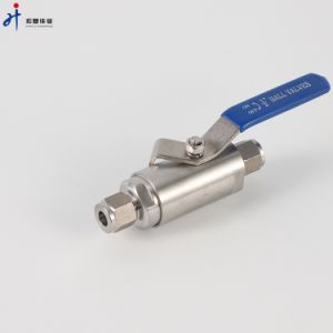 High Pressure Instrument Ball Valve Stainless Steel Ferrule High Sealing Ball Valve