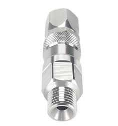 Spray Gun Connector, 1/4 Inch 360-Degree Rotating Stainless Steel Airless High-Pressure Spray Gun Hose Rotating Connector Adapter Grohe Spray Machine Hose Acce