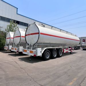 3 Axle 40/45/50cbm Aluminum Fuel Diesel Tank Semi Trailer