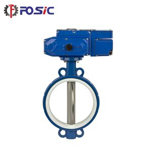 Premium Stainless Steel Electric Wafer Butterfly Valve Carbon Steel with PTFE Actuator