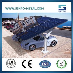 Galvanized Steel Solar Carport Module Anodized Aluminum Solar Mounting Car Port Bracket