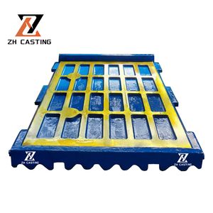 Mn22 Mn18 Mn13 Jaw Crusher Wear Parts Fixed/Swing Jaw Plate 400.0483