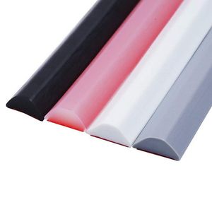 Bathroom Shower Water Barrier Strip Dry and Wet Separation Silicone Seal Strip Shower Threshold Dam