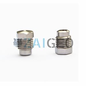 High Pressure Clean Machine Parts Water Cutting Cleaning Spray Nozzle Waterjet Ruby Sapphire Blasting Insert Nozzle Thread 7/16