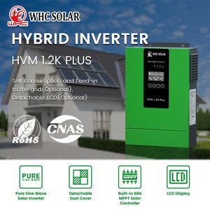 WHC 12V to 220V Pure Sine Wave Inverter 1.2KW Solar Inverter Without Battery