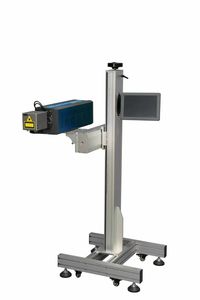 2ow Flying Fiber Marking Machine for PVC Pipe Glass Plastic Dxf Plt