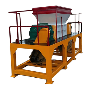 Customized Efficient Powerful Double Shaft Rubber Waste Tire Recycling Shredder