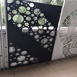 Decorative Square/Round Hole Aluminum Perforated Panel for Facade Wall Cladding