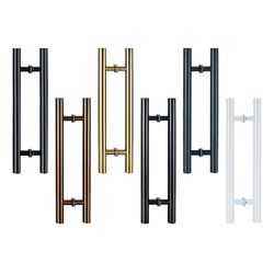 Custom Luxury Double Side H Shape Handle Stainless Steel Polished Handle Swing Glass Door Handle for Frameless Glass Door