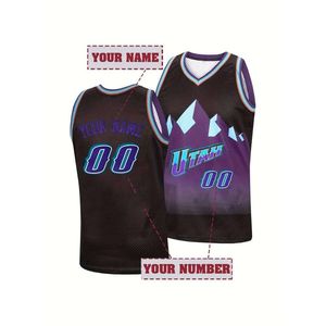 Wholesale Customized Name & Number Basketball Jersey Embroidered Sports Uniform for Men Women Personalized Vest Make Your Own DIY Tank Top
