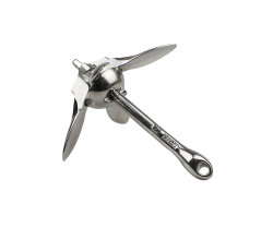 Boat Folding Anchor, Delta Anchor, Stainless Steel Marine Navy Folding Grapnel Anchor
