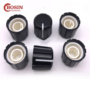 Volume Knob Potentiometer Knob Plastic Control Knob 6mm White Red Green Blue Yellow Orange