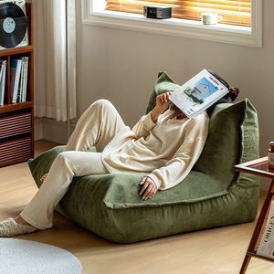 Compressed Sofa Living Room Seat Lazy Sofa with Corduroy Fabric