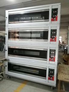 Commercial Hotel Kitchen Equipment 4-Layer 16-Tray Electric Deck Oven Price