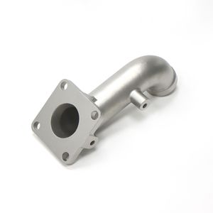 Custom 304 Stainless Steel Precision Investment Casting Industrial Flanged Pipe Elbow Fitting