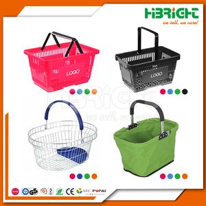 Supermarket Plastic Hand Shopping Basket