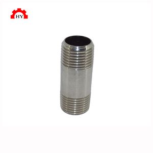 High Quality Double Thread Stainless Steel 304 Long Tube Threading Machine Nipple
