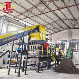 Secondary Tire Shredder Crumb Rubber Rasper Wire Free Rubber Mulch Equipment