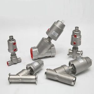 High-Performance 2/2 Way Piston Actuated Angle Seat Valve for Steam