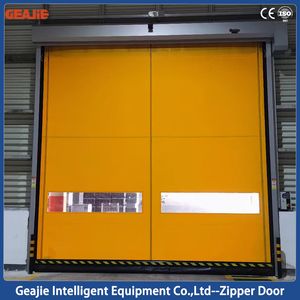High-Speed Roll up Self Repair Clear Room Zipper Door