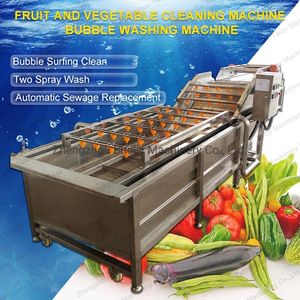 Industrial Air Bubble Vegetable Washing Machine Food and Fruit Washing Machine